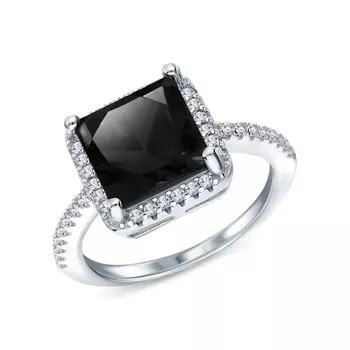 Серебряное кольцо с фианитами