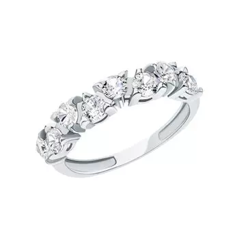 Серебряное кольцо с фианитами