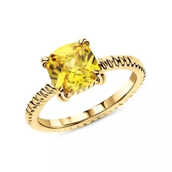 Серебряное кольцо с фианитами