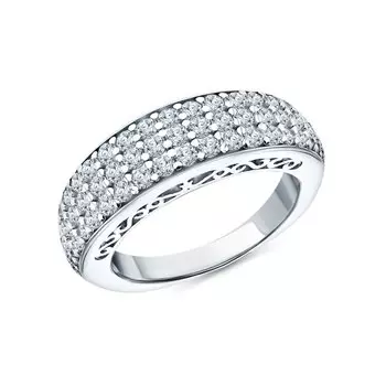 Серебряное кольцо с фианитами