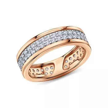 Серебряное кольцо с фианитами