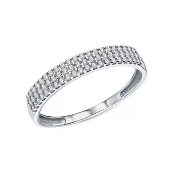 Серебряное кольцо с фианитами