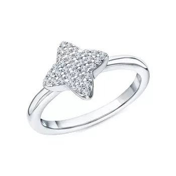 Серебряное кольцо с фианитами