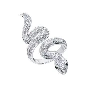 Серебряное кольцо с фианитами