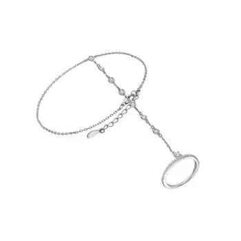 Серебряное кольцо с фианитами