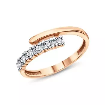 Серебряное кольцо с фианитами