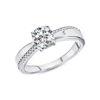 Серебряное кольцо с фианитами