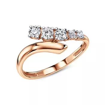 Серебряное кольцо с фианитами