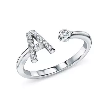 Серебряное кольцо с фианитами