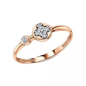 Серебряное кольцо с фианитами