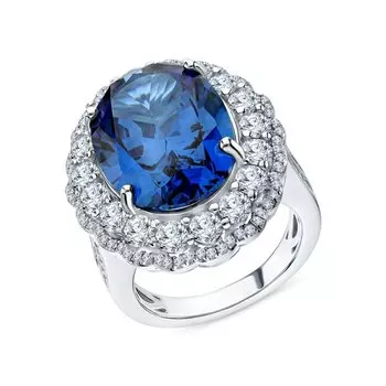 Серебряное кольцо с фианитами