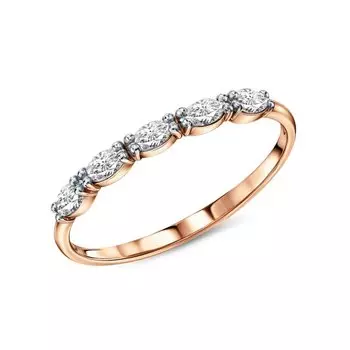 Серебряное кольцо с фианитами