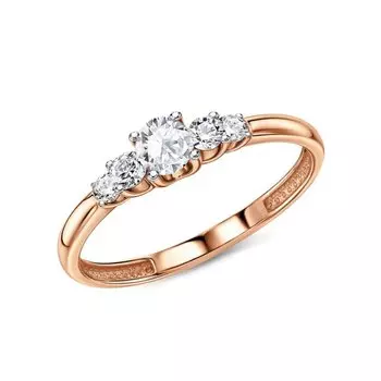 Серебряное кольцо с фианитами