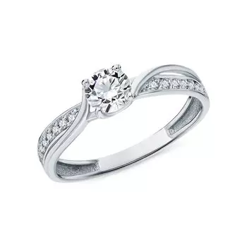 Серебряное кольцо с фианитами