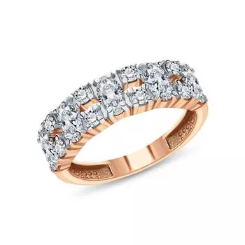 Серебряное кольцо с фианитами