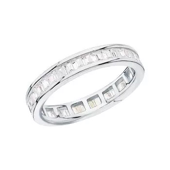 Серебряное кольцо с фианитами