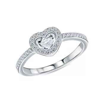 Серебряное кольцо с фианитами