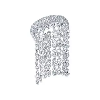 Серебряное кольцо с фианитами