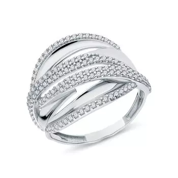 Серебряное кольцо с фианитами