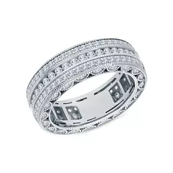 Серебряное кольцо с фианитами