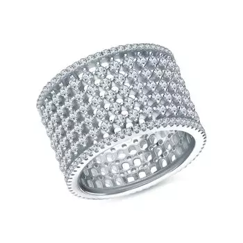 Серебряное кольцо с фианитами