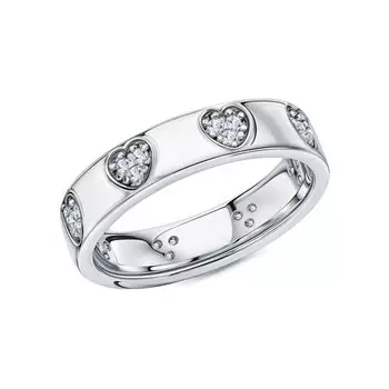 Серебряное кольцо с фианитами