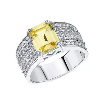 Серебряное кольцо с фианитами