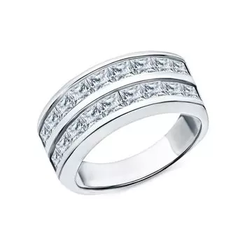 Серебряное кольцо с фианитами