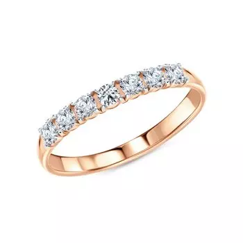 Серебряное кольцо с фианитами