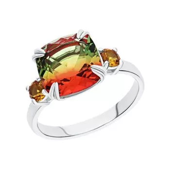 Серебряное кольцо с фианитами