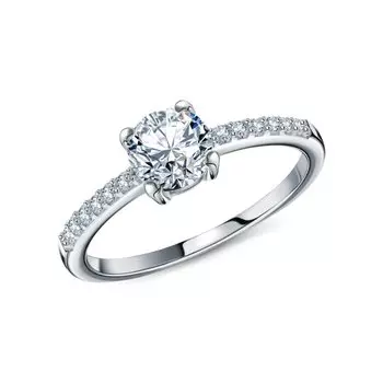 Серебряное кольцо с фианитами