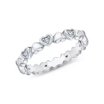 Серебряное кольцо с фианитами