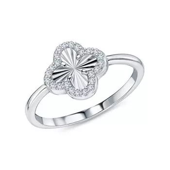 Серебряное кольцо с фианитами