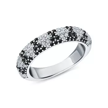 Серебряное кольцо с фианитами