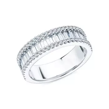 Серебряное кольцо с фианитами