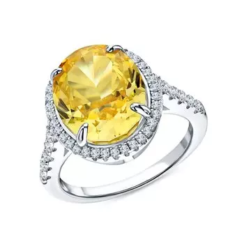 Серебряное кольцо с фианитами