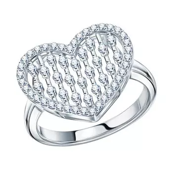 Серебряное кольцо с фианитами