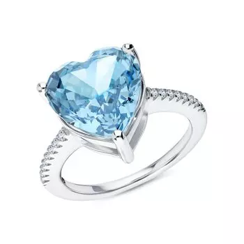 Серебряное кольцо с фианитами