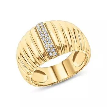 Серебряное кольцо с фианитами