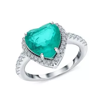 Серебряное кольцо с фианитами