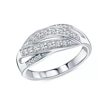 Серебряное кольцо с фианитами