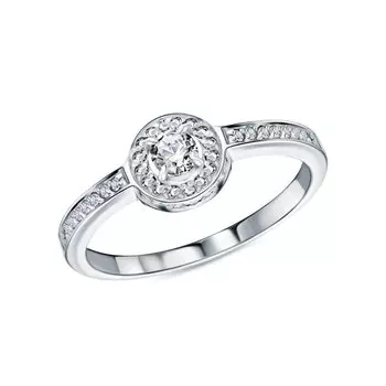 Серебряное кольцо с фианитами