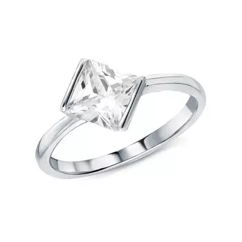 Серебряное кольцо с фианитами