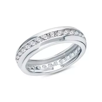 Серебряное кольцо с фианитами