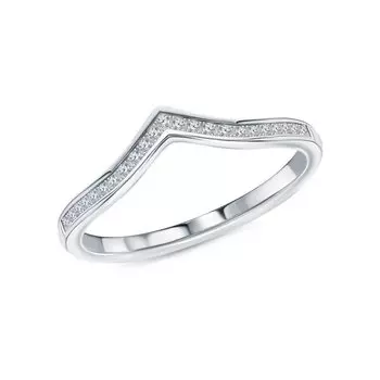 Серебряное кольцо с фианитами