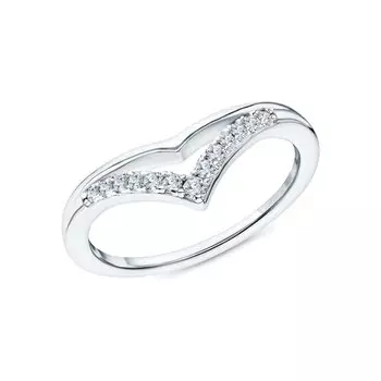 Серебряное кольцо с фианитами