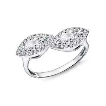 Серебряное кольцо с фианитами