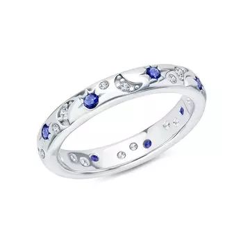 Серебряное кольцо с фианитами