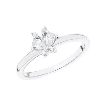 Серебряное кольцо с фианитами