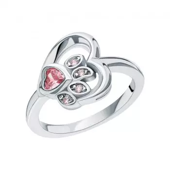 Серебряное кольцо с фианитами